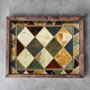 Aberto Design REF034 Bandeja de Madera Maciza para Decoración del Hogar, Elegante y Funcional, 48x38x4 cm